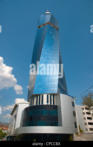 Avaz Twist Tower (2008) das höchste Bauwerk auf dem Balkan, Sarajevo, Bosnien und Herzegowina-Europa Stockfoto