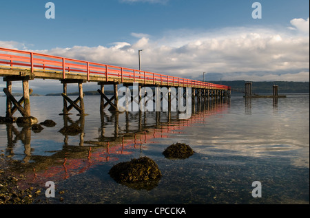 Fernwood Pier Salt Spring Island in British Columbia Kanada Stockfoto