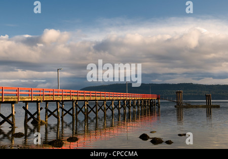 Fernwood Pier Salt Spring Island in British Columbia Kanada Stockfoto