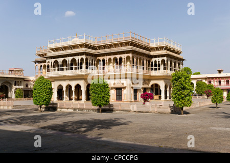 Mubarak Mahal, was bedeutet "Auspicious Palace", wurde mit einer Mischung aus islamischen, Rajput und europäischen Architekturstilen gebaut. Stockfoto