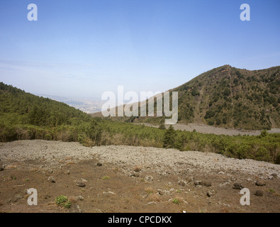 Italien Kampanien Mount Vesuvius Lavaströme vom Ausbruch 1944 Stockfoto