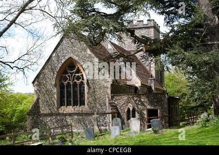 Str. Mary die Jungfrau Kirche, Hedgerley, Buckinghamshire, England, UK Stockfoto