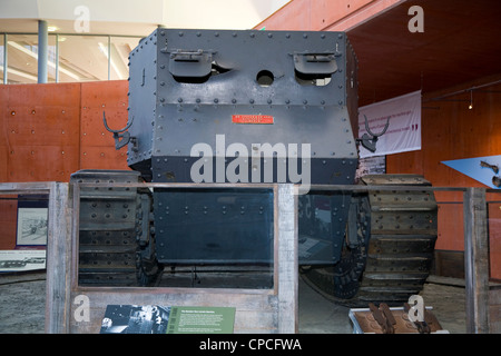 Ersten Weltkrieg Nummer 1 Lincoln Machine. Tank war ein Prototyp-Entwicklung-Fahrzeug im WWI The Tank Museum in Bovington Dorset UK Stockfoto