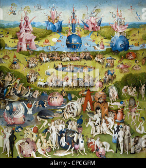 Hieronymus Bosch der Garten der Lüste (Mitteltafel) 1504-Prado-Museum - Madrid Stockfoto