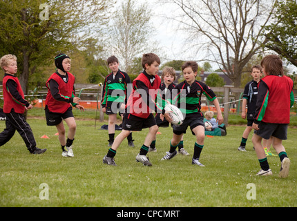 Junioren Rugby Spiel, Newmarket Suffolk UK Stockfoto