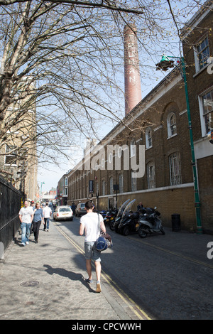 Brick Lane und East London Shoreditch Stockfoto