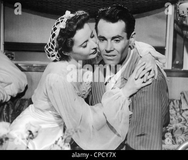 DIE LADY EVE 1941 Paramount Film mit Henry Fonda als Hopsie und Barbara Stanwyck als Eva Stockfoto