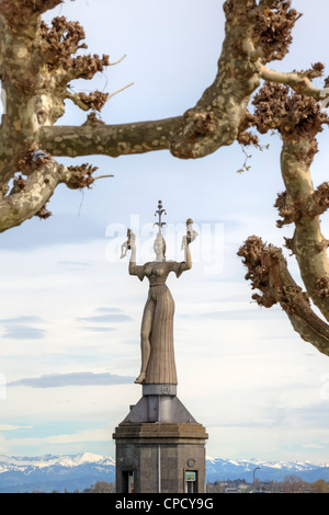 Imperia-Statue im Hafen von Konstanz, Baden-Württemberg, Deutschland Stockfoto