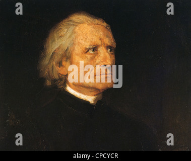 FRANZ LISZT (1811-1886), ungarischer Komponist und pianist Stockfoto