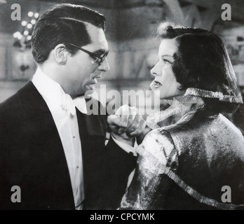 BRINGING UP BABY 1938 RKO Film mit Cary Grant und Katharine Hepburn Stockfoto