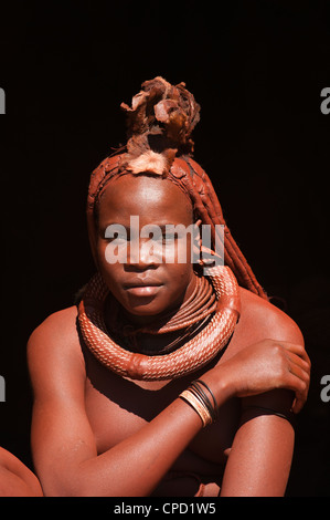 Himba Frau, Skeleton Coast Nationalpark, Namibia, Afrika Stockfoto