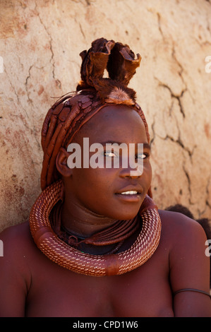 Himba Frau, Skeleton Coast Nationalpark, Namibia, Afrika Stockfoto