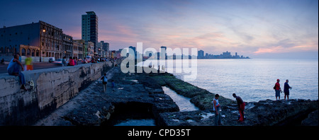 Der Malecon, Havanna, Kuba, Karibik, Mittelamerika Stockfoto