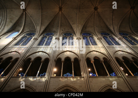 Kathedrale Notre-Dame de Paris Kirchenschiff, Paris, Frankreich, Europa Stockfoto