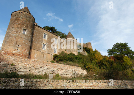 Brancion Burg Brancion, Saone-et-Loire, Burgund, Frankreich, Europa Stockfoto
