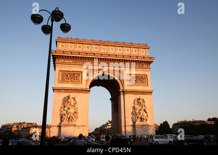 Arc de Triomphe, Paris, Frankreich, Europa Stockfoto