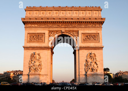 Arc de Triomphe, Paris, Frankreich, Europa Stockfoto