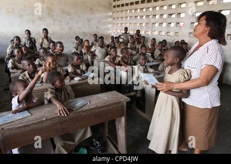 Grundschule in Lome, Togo, West Afrika, Afrika Stockfoto