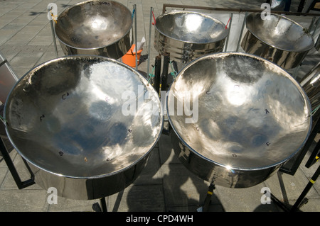 Steel Drums drum Öl Schlaginstrument west indische Volksmusik Stockfoto