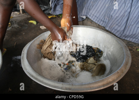 Wäscherei, Lome, Togo, West Afrika, Afrika Stockfoto