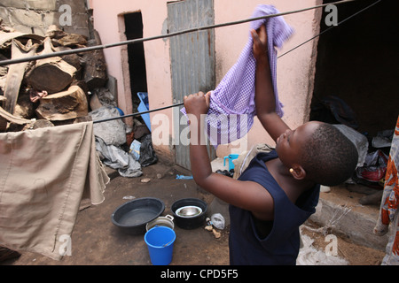 Wäscherei, Lome, Togo, West Afrika, Afrika Stockfoto