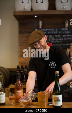 Apfelwein Tap Kneipe Euston London Stockfoto