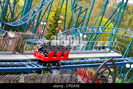 leere Rollecoaster van Stockfoto