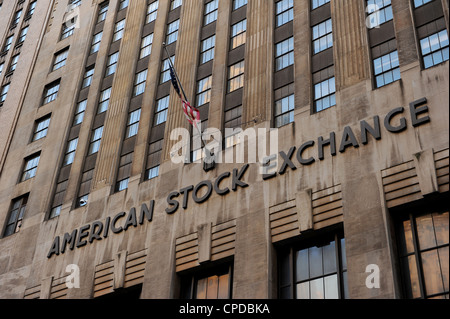 American Stock Exchange Building, New York Stockfoto