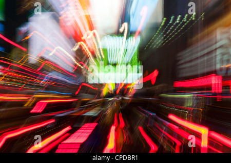 Array Grafik Lichter Stadtverkehr Stockfoto