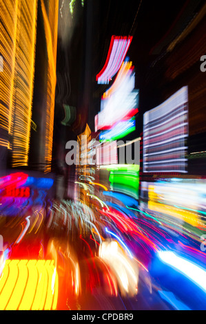 Array Grafik Lichter Stadtverkehr Stockfoto