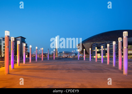 Millenium Centre, Cardiff Bay, South Wales, Wales, Vereinigtes Königreich, Europa Stockfoto