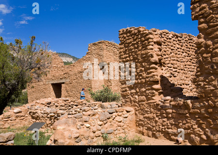 Jemez State Monument, Albuquerque, New Mexico, Vereinigte Staaten von Amerika, Nordamerika Stockfoto