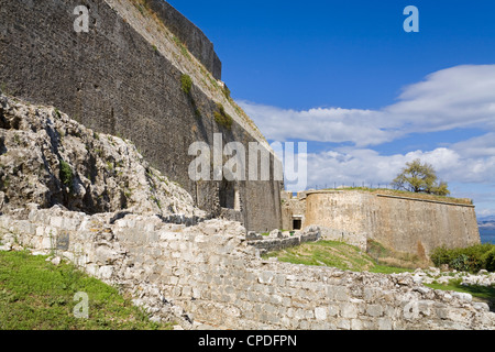 Neue Festung in Korfu, Ionische Inseln, griechische Inseln, Griechenland, Europa Stockfoto