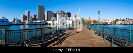 City Skyline, Embarcadero, San Francisco, Kalifornien, Vereinigte Staaten von Amerika, Nordamerika Stockfoto