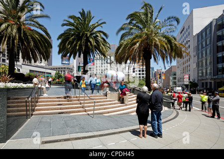 Downtown, Union Square, San Francisco, Kalifornien, Vereinigte Staaten von Amerika, Nordamerika Stockfoto