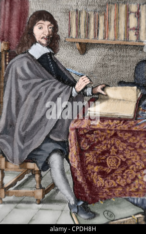 Descartes, René (1596-1650). Französischer Philosoph, Mathematiker, Physiker und Schriftsteller. Stockfoto