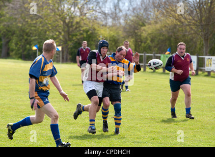 Rugby Union auf Vereinsebene Stockfoto