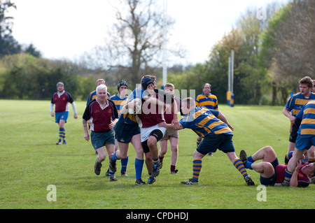 Rugby Union auf Vereinsebene Stockfoto