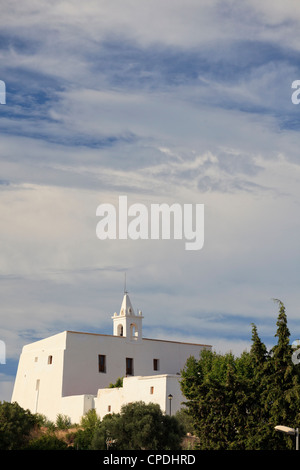 Spanien, Balearen, Ibiza, Sant Miquel de Balansat, Kathedrale Stockfoto