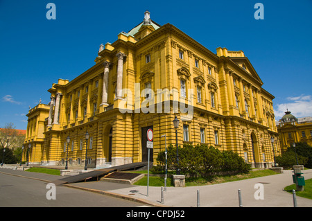 Hrvatsko Narodno Kazalište u Zagreb HNK Zagreb Croatian National Theatre (1895) Zagreb Kroatien Mitteleuropa Stockfoto