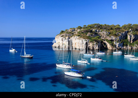 Spanien, Balearen, Cala Macarella Strand Stockfoto