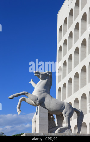 Palazzo della Civilta Italiana, Euro, Rom, Latium, Italien, Europa Stockfoto