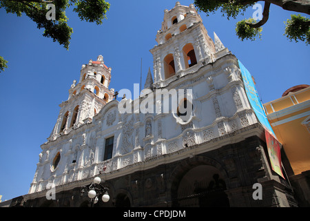 Kirche Iglesia La Compania de Jesus (Templo del Espiritu Santo), Puebla, Altstadt, Bundesstaat Puebla, Mexiko, Nordamerika Stockfoto