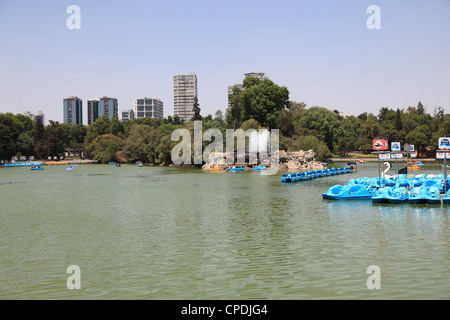 See, Chapultepec-Park (Bosque de Chapultepec), Chapultepec, Mexiko-Stadt, Mexiko, Nordamerika Stockfoto