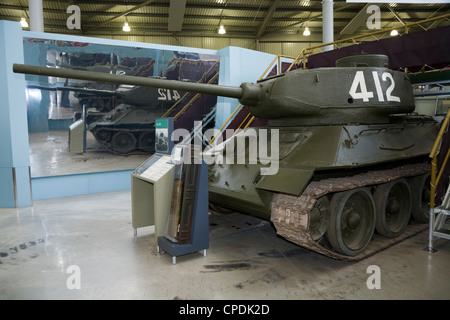 Russischen T34 sowjetischen t-34 / 85 tank vom zweiten Weltkrieg / WW2 / WWII. Das Panzermuseum Bovington, Dorset UK Stockfoto