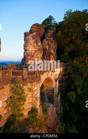 Die Bastei, Sächsische Schweiz, Sachsen, Deutschland, Europa Stockfoto