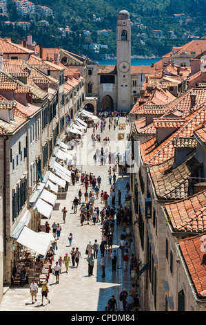 Dubrovnik, Kroatien - Stradun Straße Stockfoto