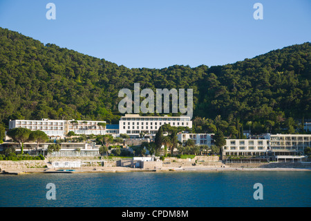 Hotels am Meer Lapad Bezirk Stadt Dubrovnik Dalmatien Kroatien Europa Stockfoto