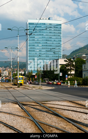 Bosnische Parlamentsgebäude, Sarajevo, Bosnien und Herzegowina, Europa Stockfoto