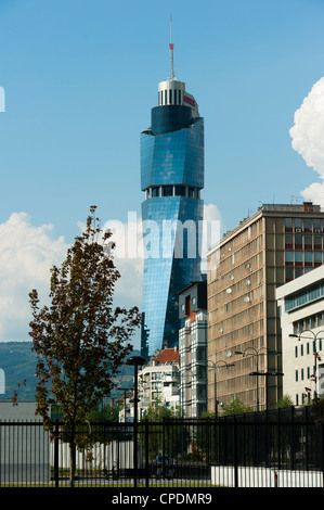 Avaz Twist Tower, Hauptsitz der Zeitung Dnevni Avaz, Sarajevo, Bosnien und Herzegowina, Europa Stockfoto